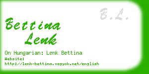 bettina lenk business card